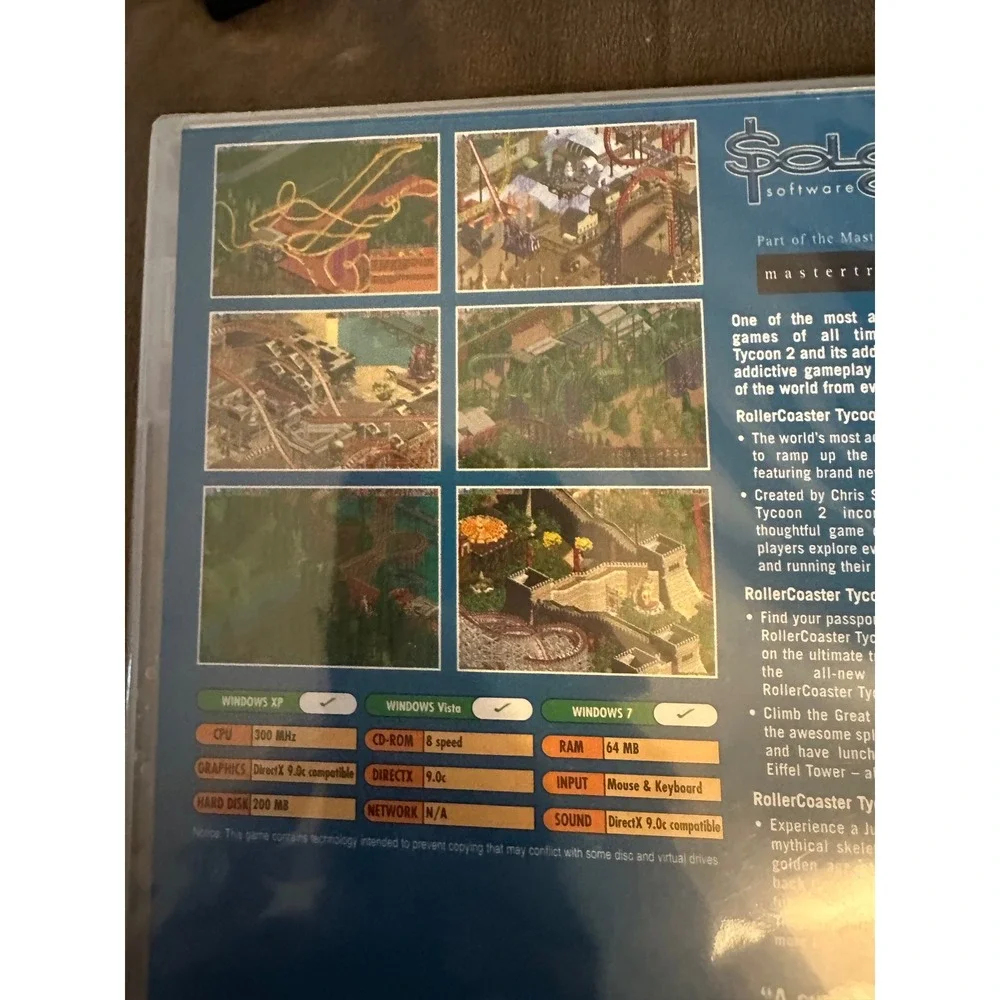 Atari RollerCoaster Tycoon 2 Deluxe Edition PC Windows New Sealed 3 Games SEALED